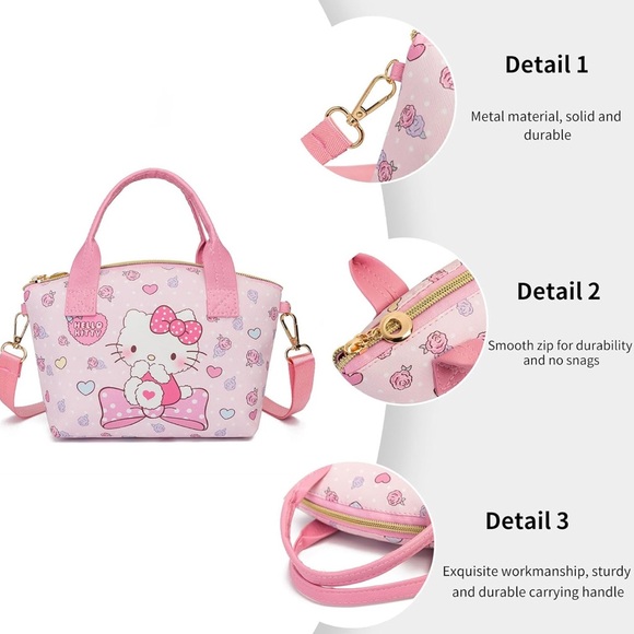 Mini crossbody purse with keychain - Picture 3 of 5